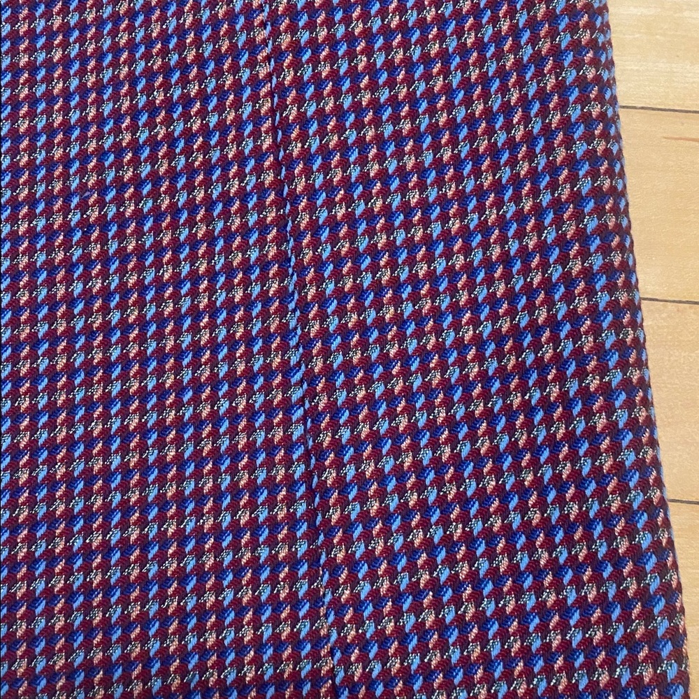 Purple Houndstooth sleeveless Lined Sheath Midi Dress by Tristan Size Small - Picture 16 of 17